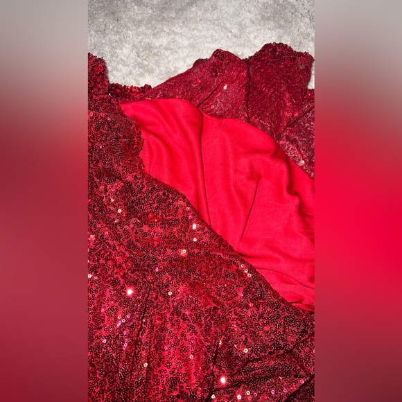 Red Sequin Gown - Picture 5 of 5